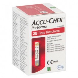 Accu-Chek® Performa - Tiras Reactivas para Glucómetro con 25 (ACCUCHEK)