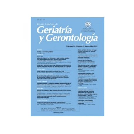 Revista española de Geriatría y Gerontología (Suscripción impresa + digital // Interior República Mexicana)