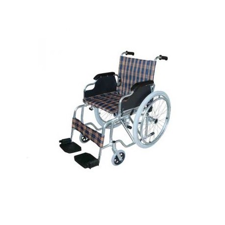 Silla de ruedas de aluminio ultraligera cromada DY1983L-46 (HomeCare)