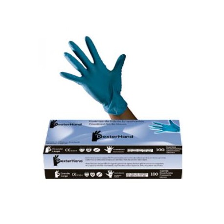 Guantes de nitrilo sin polvo - Talla M