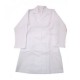 Bata blanca para dama de gabardina repelente TALLA 44