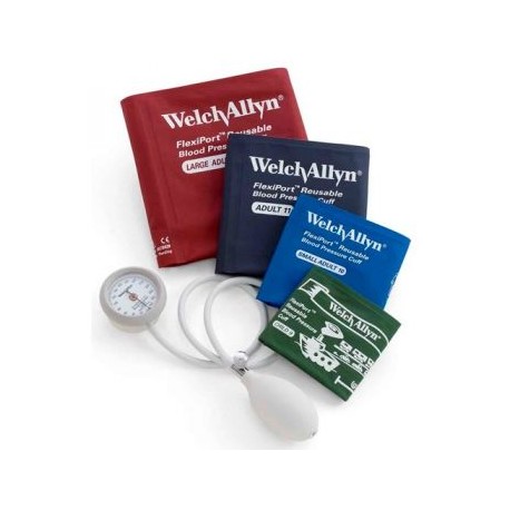 Baumanómetro Aneroide Durashock con 4 Brazaletes Flexiport WADS44-MC (Welch Allyn)