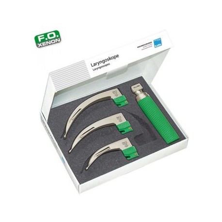 Set laringoscopios para adulto 2,5 V - F.O. Xenon, Economy Macintosh F.O. (KaWe)