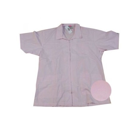 Filipina estampada cuadros rosa para caballero TALLA 36